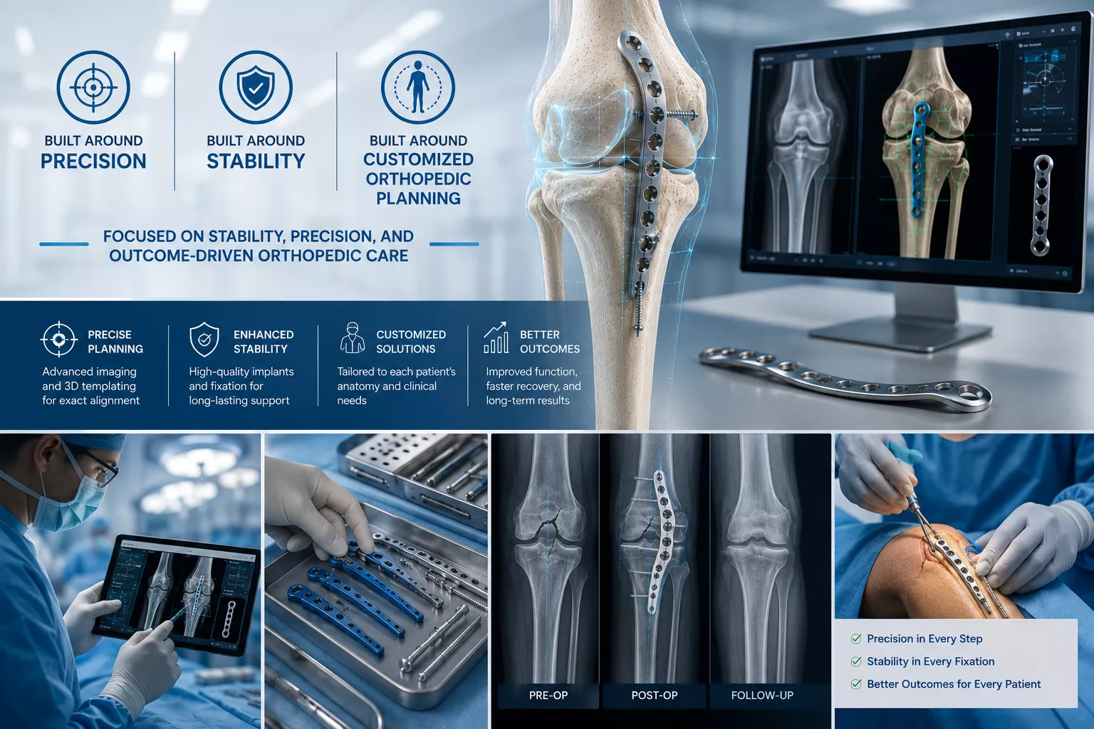 Focused on stability precision and outcome driven orthopedic care