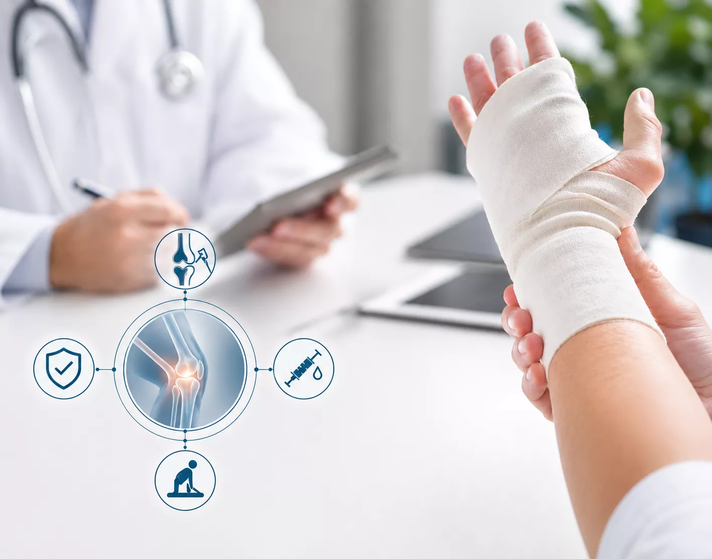 Minimally invasive joint evaluation and arthritis care support