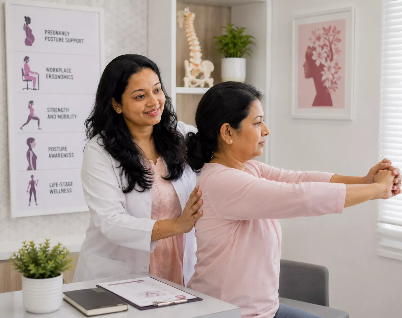 Mobility and posture support for women