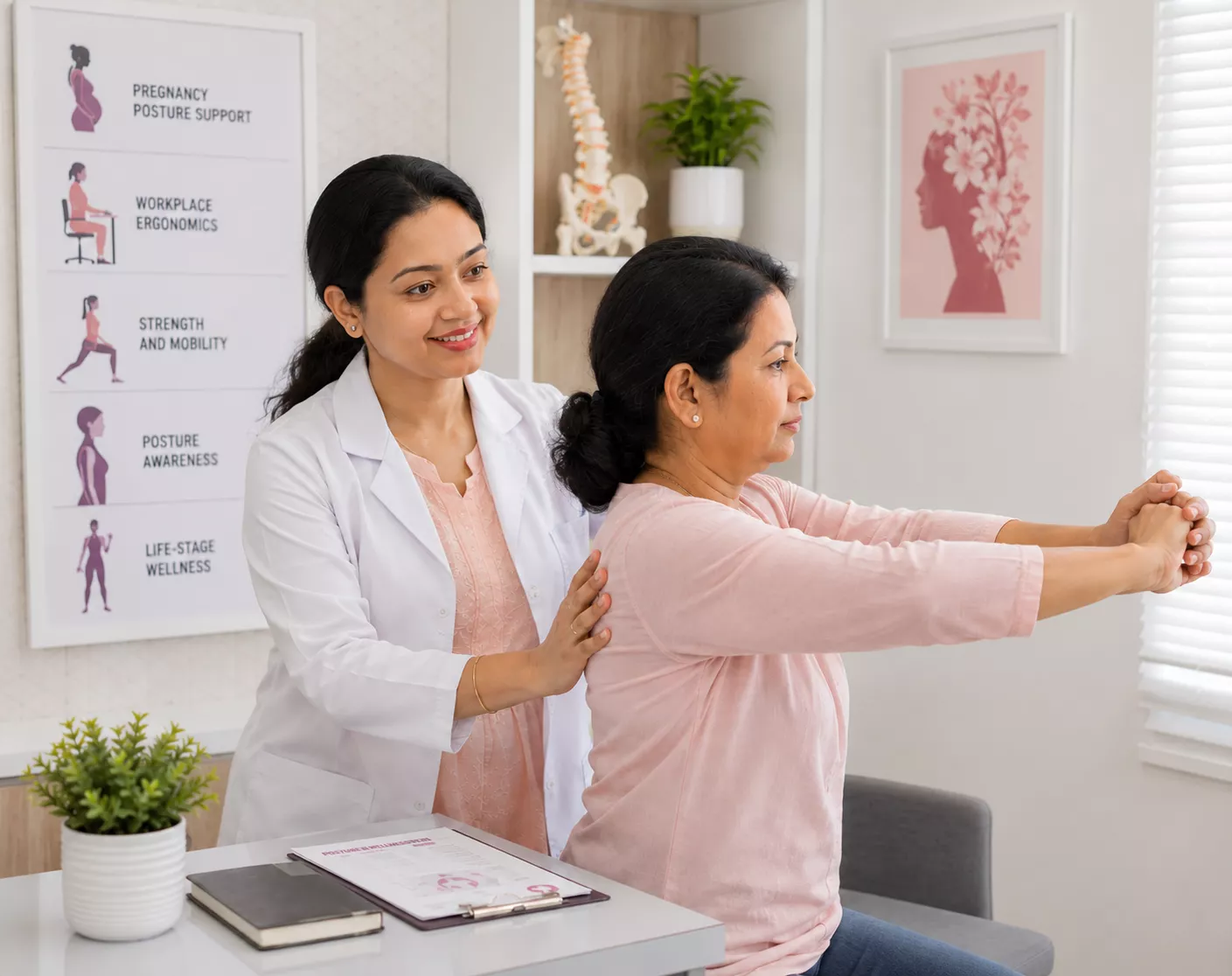 Mobility and posture support for women