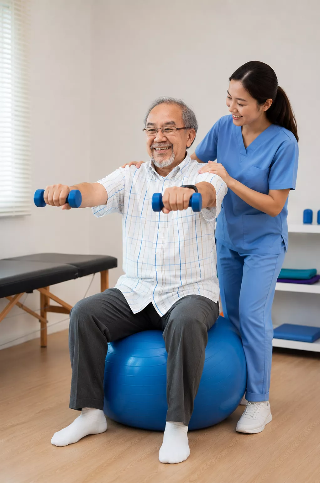 Osteoporosis physiotherapy support