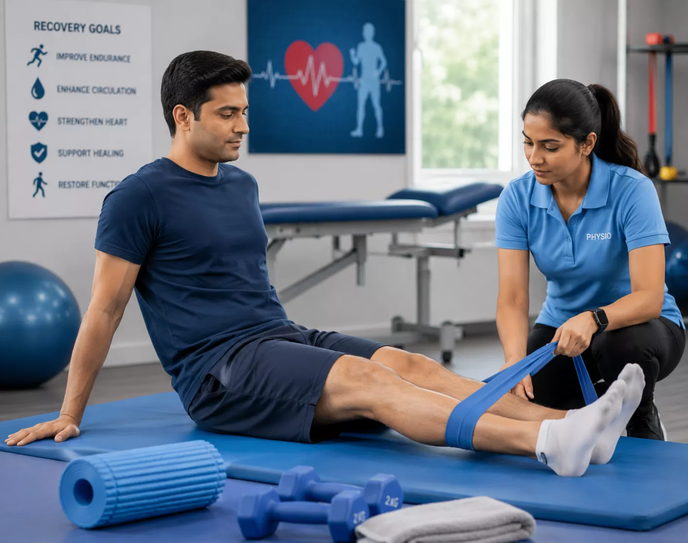 Cardiovascular physiotherapy support