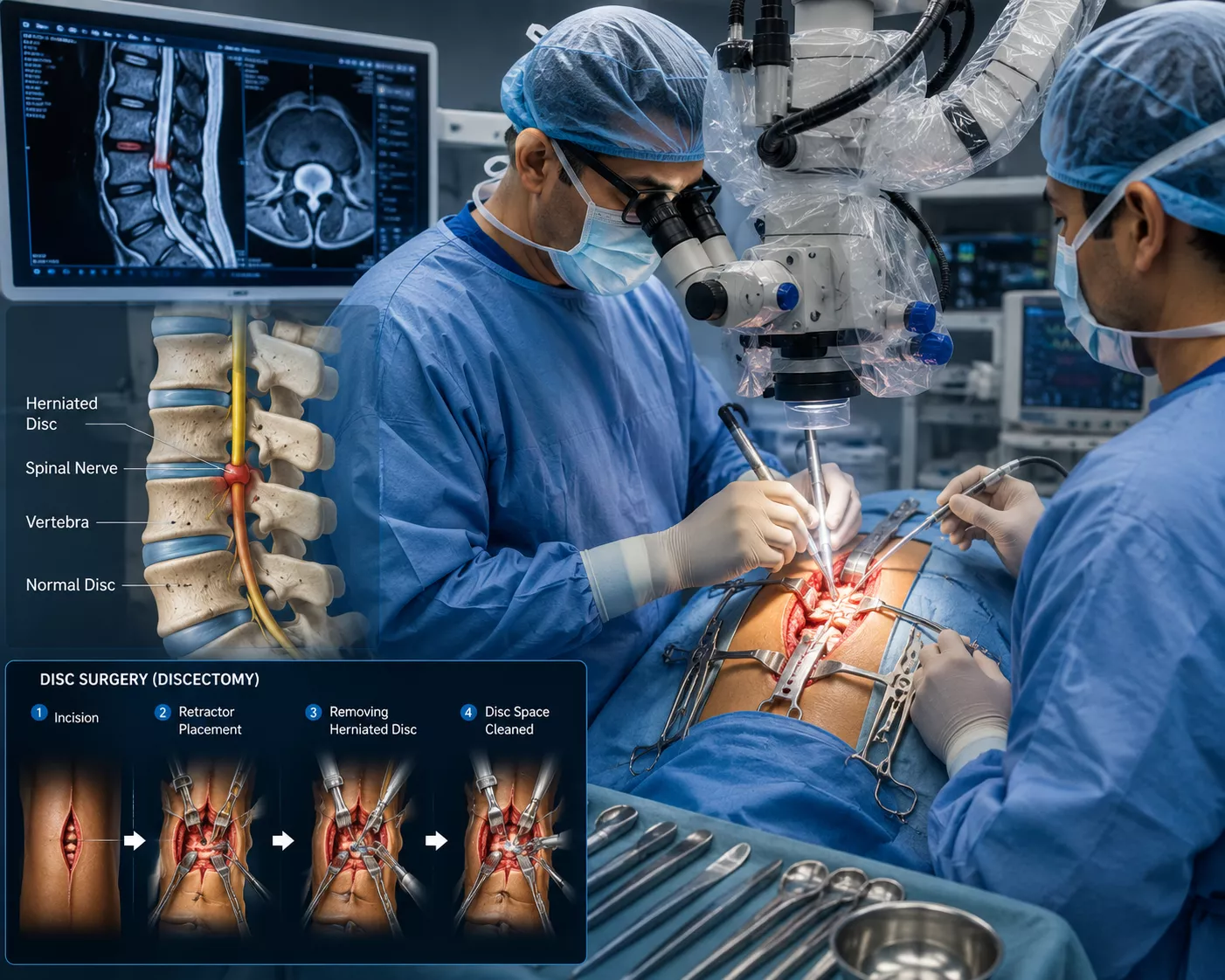 Spinal disc surgery service